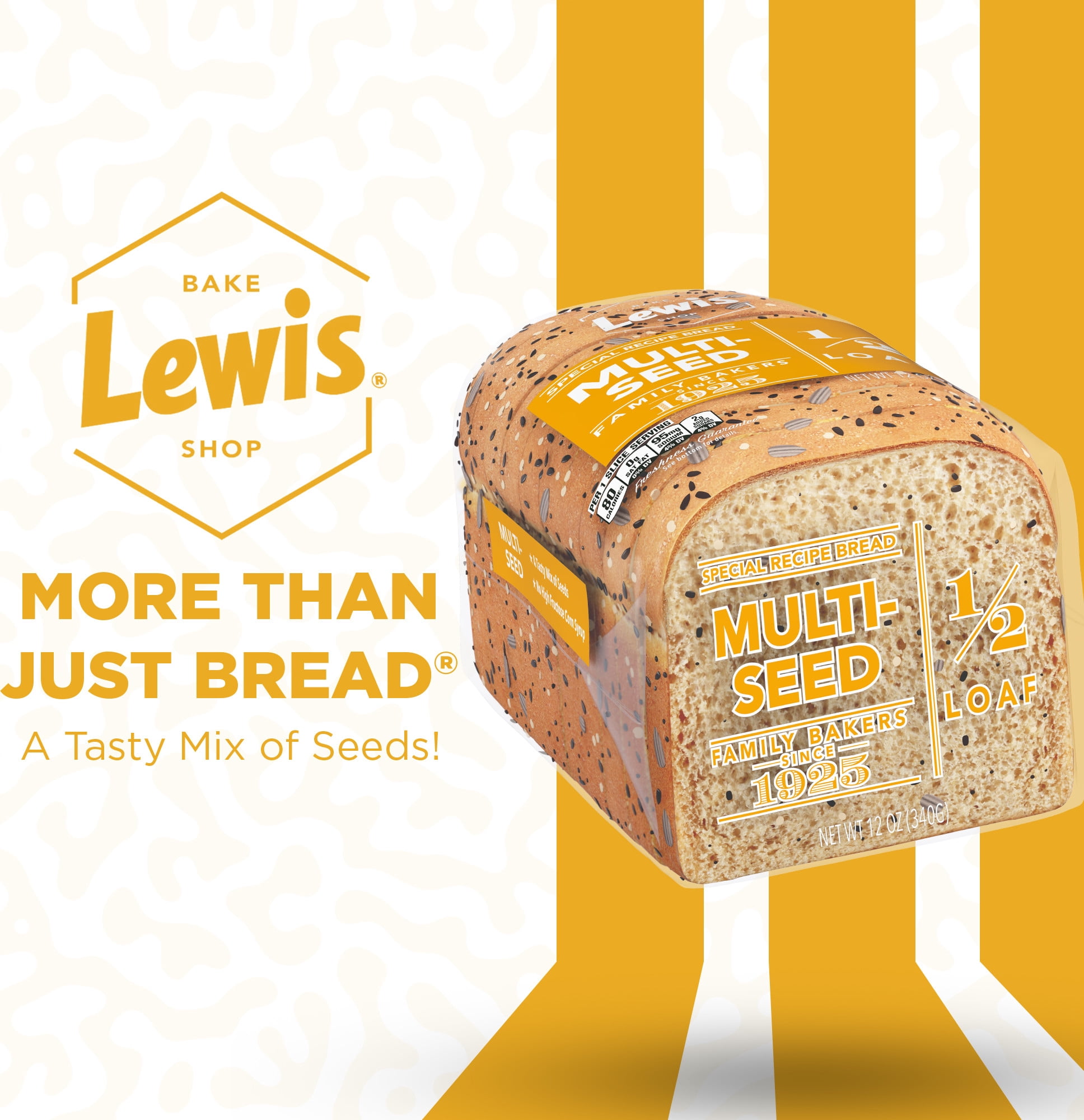 Lewis Bake Shop Multi-Seed Half Loaf Bread, 1/2 Loaf, 12 oz