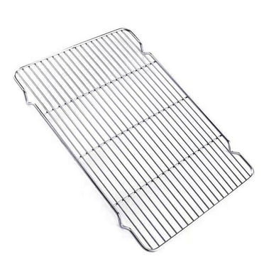 Kingtowag Grill Barbecue Grill Clearance, Stainless Steel Grill Rack Antiscalding Surround Furnace Bracket Household Baking Rectangular Oil Drain Rack