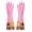 Pink, variant on Cleaning Gloves Winter Flocked Rubber Long Gloves Dishwashing Kitchen Cleaning Laundry Anti Slip Design Heat Resistant Comfortable Fit Household Gloves Home Use Car Wash More