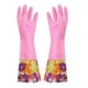 thumbnail image 2 of Guantes de limpieza de flores, de goma y terciopelo, largos, para uso doméstico, antideslizantes, para limpieza del hogar, guantes de limpieza, 2 of 5