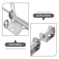 thumbnail image 3 of GETAJGHSD 1Pcs Silver Slide Latch for Interior Door with Locking Mechanism, 3 of 8