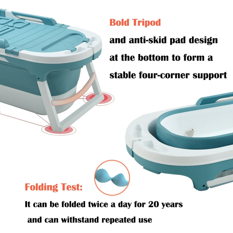 Foldable Wash Basin Portable Adult Bathtub Baby Bath Basin Tub