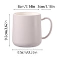 thumbnail image 3 of Plastic Toothbrush Cup - Dormitory Bathroom Washbasin Cup, Thickened No Scale Design, Sleek Easy Clean, Stable Wide Base, Pink, JKODE, 3 of 8