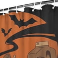 thumbnail image 5 of Vintage Halloween Spooky Shower Curtain for Bathroom Creepy Pumpkin Shower Curtain Set with Hooks 72 x 72 Inches Halloween Scary Pumpkin Black Cat Bathroom Decor, 5 of 6