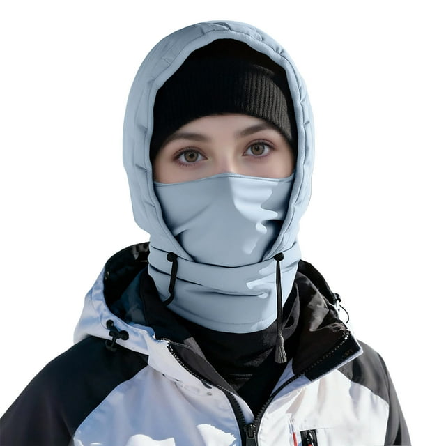 RXMEKW Three-In-One Thick Velvet Hat, Unisex Outdoor Cycling Skiing Sunshade and Cold Protection