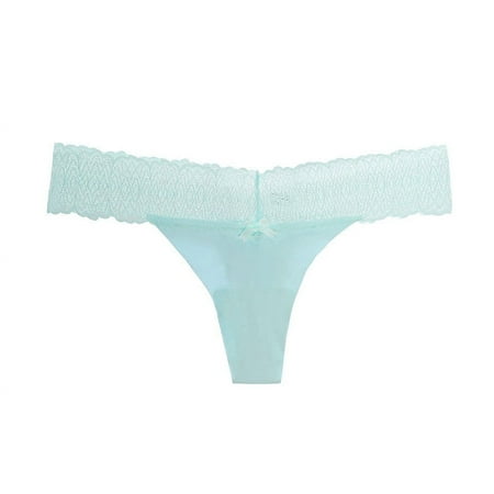 VMESZQFG Underwear for Women Seamless Soft Womens Bikini Panties Microfiber Seamless Lace Thongs For Women No Show Thong Underwear Lady Breathable Comfort Women Cotton Underwear Bikini Pack