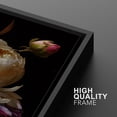 thumbnail image 5 of IDEA4WALL Framed Canvas Print Wall Art Set Moody Flower Floral Botanical Prints Minimalist Art Modern Wall Decor Dark Academia Artwork for Living Room, Bedroom, Office - Black 16"x24"x3, 5 of 5