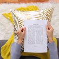 thumbnail image 3 of PiccoCasa Gold Stamping Decorative Throw Pillowcase 18"x18" Square Cushion Cover, #23, 3 of 7