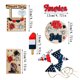 thumbnail image 3 of Bandeja decorativa escalonada para el 4 de julio, letreros patrióticos de madera con estrellas para el hogar, estilo rústico americano, 3 of 8