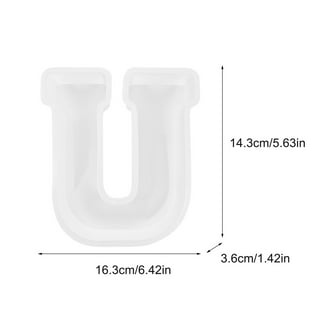 Gartful gartful 7 Inch Large Letter Molds for Resin, P capital Alphabet  Epoxy Resin Mold, A to Z Thick 3D Silicone Letter Molds