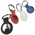thumbnail image 2 of Scosche | Silicone Protective Key Ring Holder for Airtag - [4 Pack] - Black/Red/White/Blue, 2 of 3