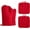 Red, variant on HEETLY Heavy Duty 4-Piece Cotton Oven Mitts and Pot Holder Sets, 12 Inch Heat Resistant 500°F Kitchen Mittens for Baking