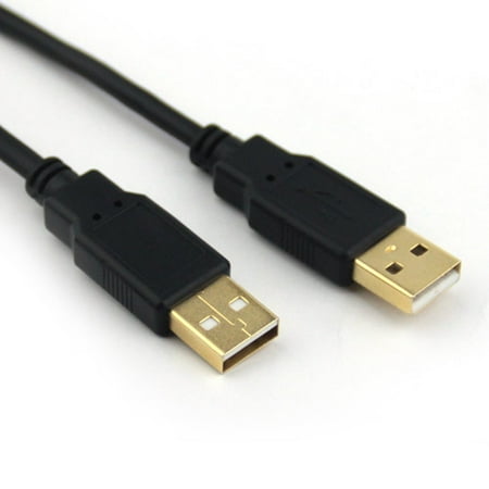 - VCOM USB 2.0 Type A Male to Type A Male Black Cable, 10'