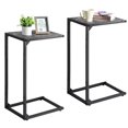 thumbnail image 2 of 2-Pack Heavy-Duty Thickened C-Shaped Side Tables (Dark Gray)  End Tables, 2 of 7