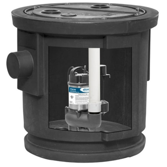 Proflo Pf93084 1/2 Hp Simplex Sewage Pump Kit