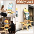 thumbnail image 3 of Yacona Art Easel for Painting, Wooden Easel for Adults, H-Frame with Storage Drawer, Natural Style, 3 of 8