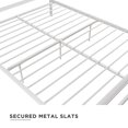 RealRooms Calixa Metal Bed, Under Bed Storage, Multiple Colors and