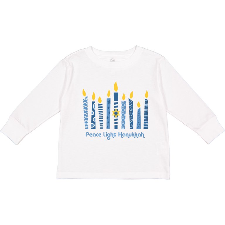 Peace Light Hanukkah Toddler Long Sleeve T-Shirt photo 3