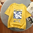 thumbnail image 2 of Sanrio Cinnamoroll Multicolor Graphic T Shirts Girl Gothic Y2k Top Aesthetic Harajuku Summer New Oversized T Shirt Women Clothes, 2 of 22