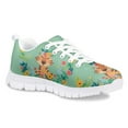 thumbnail image 2 of Pzuqiu Floral Tiger Girls Sneakers Size 4 Lightweight Casual Running Shoes Comfortable Walking Shoes Kids School Shoes Lace Up, 2 of 5