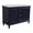 Blue, variant on 49 in. Double Wooden Vanity Blue with White Carrara Oval Sink