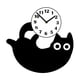 thumbnail image 5 of Reloj de pared con diseño de gato negro, silencioso, minimalista, acrílico, para niños y niñas. Estilo B, 5 of 9