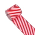 thumbnail image 1 of FOCUSNORM Christmas Tree Ribbons Contrast Color Stripe Pattern Wide Christmas Mesh Ribbons for Tree and Wrapping Presents, 1 of 7