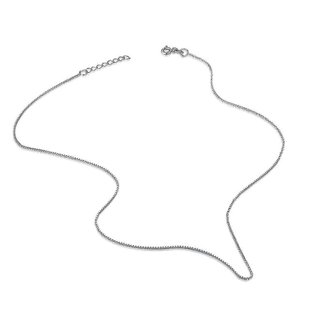 Collar de cadena de serpiente de plata de ley 925 Yashi simple 1 mm para regalo unisex