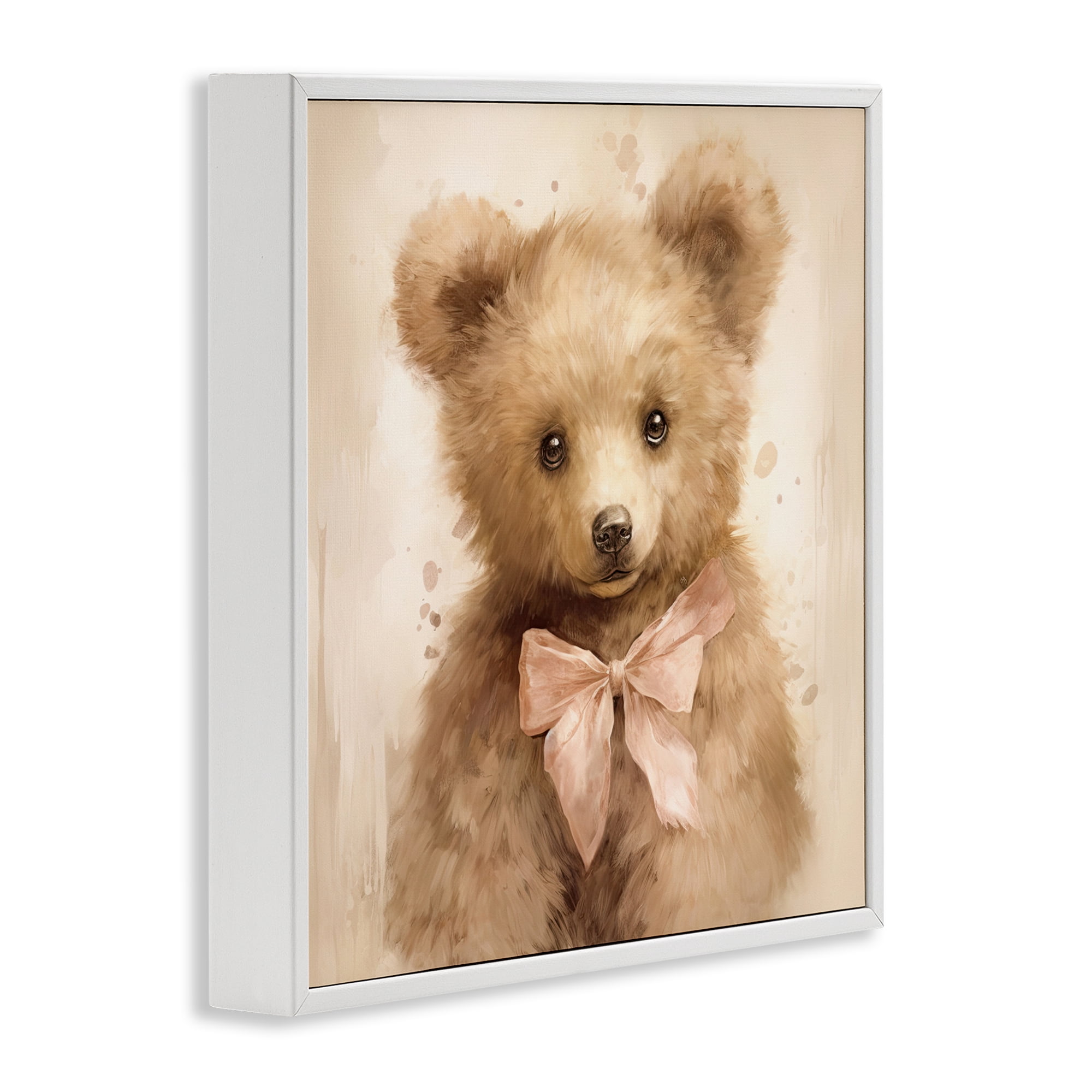 Stupell Industries Little Baby Bear White Framed Giclee Art, design by Tina LeCour