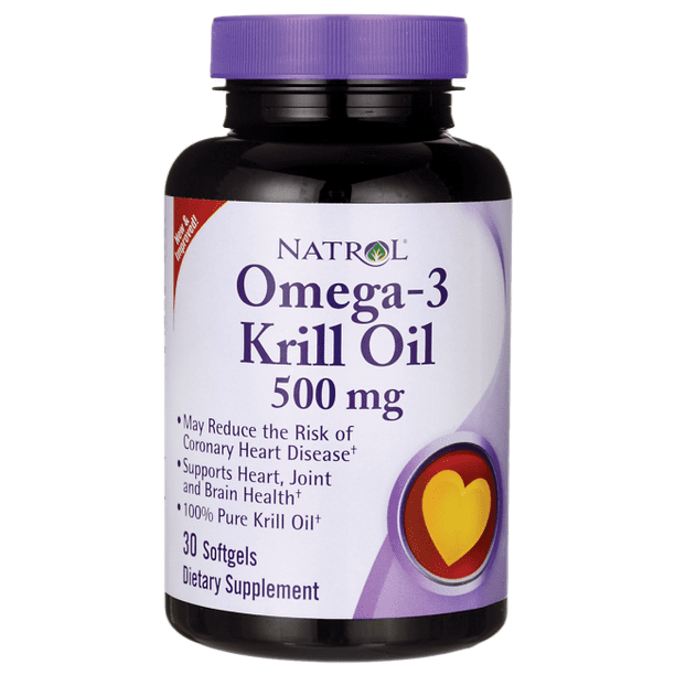 Natrol Odorless Omega3 Krill Oil 500mg, 30ct