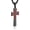 Black, variant on Baseball Cross Pendant, I CAN DO ALL THINGS STRENGTH Bible Verse Stainless Steel Necklace