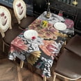 thumbnail image 3 of Pioneer Flower Floral Print Pattern Rectangle Tablecloth 60"x120",Waterproof Polyester Rectangle Table Cloth, Wipeable Spillproof Polyester Tablecloth for Dining, Camping, Indoor and Outdoor, 3 of 6