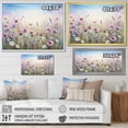 thumbnail image 4 of Designart "Meadow Abundance Of Wildflowers III" Flower Field Floater Framed Canvas Wall Art, 4 of 5