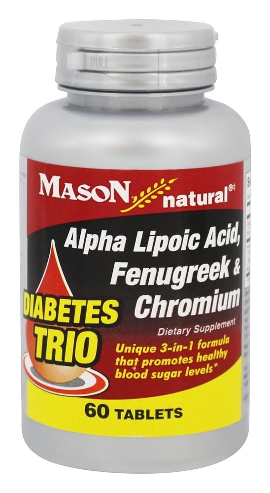 Mason natural Diabetes Trio Alpha Lipoic Acid, Fenugreek & Chromium