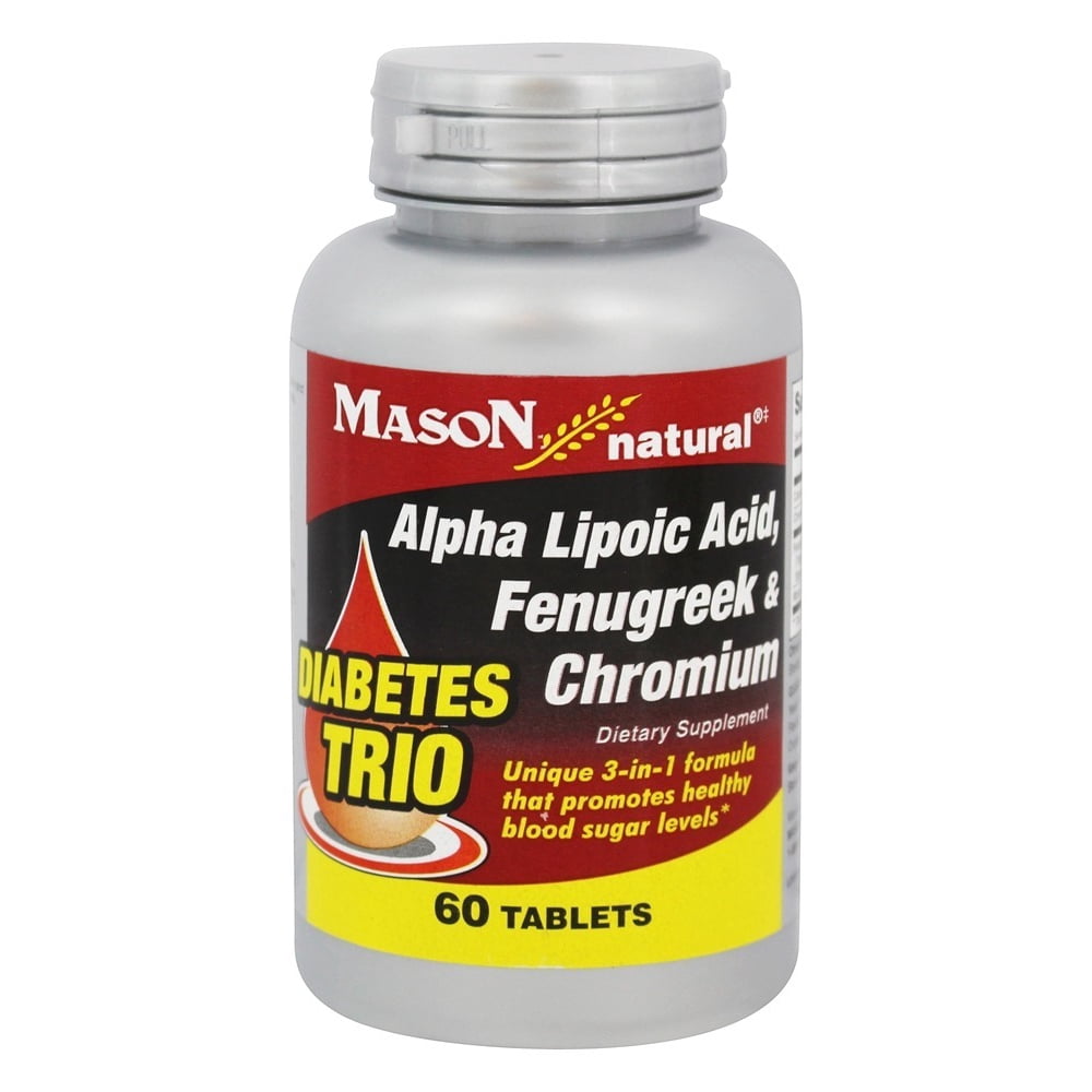 Mason natural Diabetes Trio Alpha Lipoic Acid, Fenugreek & Chromium