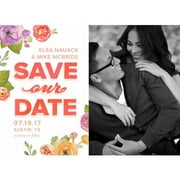 Flower Cascade Standard Save the Date