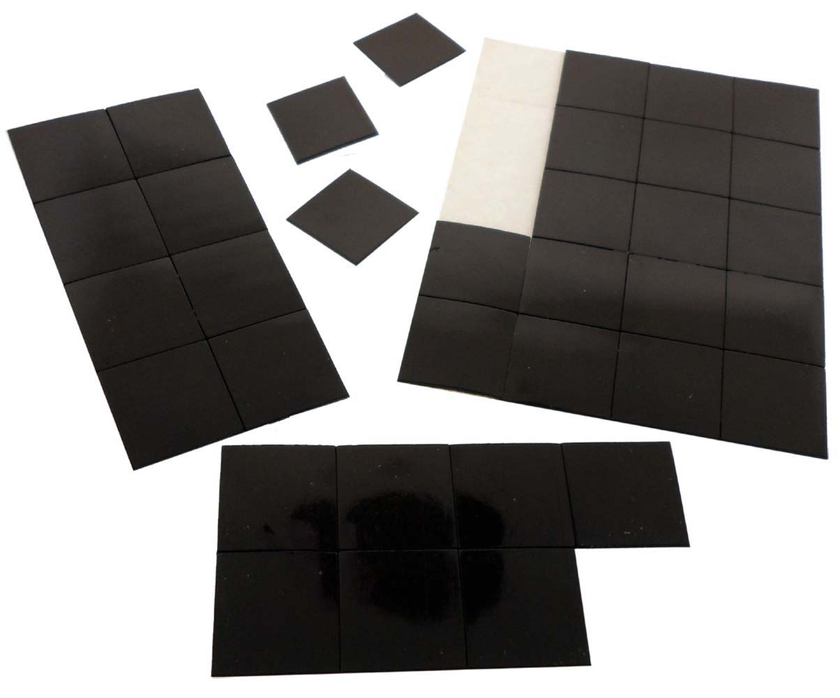 Sheet with 50 Precut Nonadhesive Squares