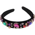 thumbnail image 1 of KAIYANG Diadema vintage con diamantes de cristal y diadema ancha para mujer y niña, 1 of 5