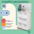 thumbnail image 3 of MUBSON Librero Minimalista Con 3 Repisas y 5 Espacios - Estante Organizador Para Libros o Decoraci&oacute;n de 80x87 cm - Peque&ntilde;o Laiber Para Sala o Recamara - Para Ni&ntilde;os - B, 3 of 7