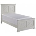 thumbnail image 1 of Homestyles Pavillon de Bord de Mer Lit à Deux Panneaux en Blanc, 1 of 3