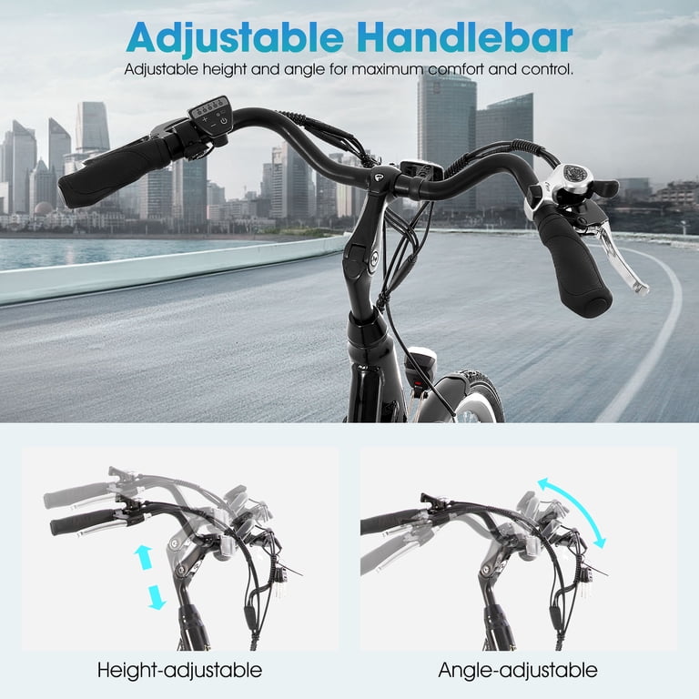 Hiland 700C Electric Bike for Adults, 250W Commuter Ebike with 36V