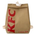 thumbnail image 1 of Mochila de lona novedosa, bolsa con tapa enrollable creativa, mochila informal para mujeres y niñas, 1 of 4