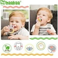 thumbnail image 3 of Haakaa Silicone Baby Teethers Baby Teething Toys Soothe Massage Sore Gums for 3M+ Babies Infants BPA Free Freezer Safe Colorful Palm and Ferris Wheel Shape 2 pcs, 3 of 3