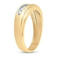 thumbnail image 3 of FB Jewels 10kt Yellow Gold Mens Round Diamond Wedding Band Ring 1/4 Cttw .5 Size 10.5, 3 of 4
