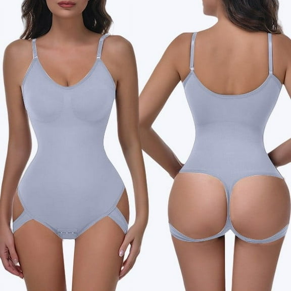 Women's Shapewear Women Bodysuit Butt Lifter Sleeve High Stretch Leotard Tummy Body Shaper,Blue Women's Shapers XXXL