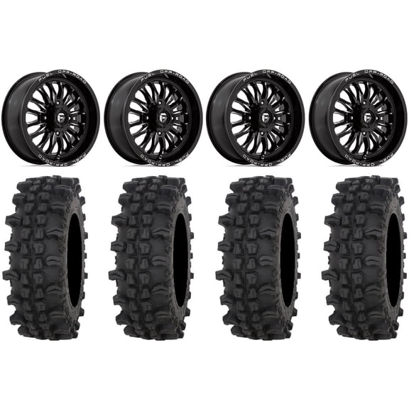 Fuel ARC 20" Wheels Black 33" ACP Tires Can-Am Commander Maverick Renegade Outlander Defender