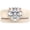 Nude and Rose Gold, variant on Round Cut CZ Silicone Ring Set for Women, Stackable 2-Ring Set, 7 mm Round Cut CZ | Patented Design - GlowStone Collection