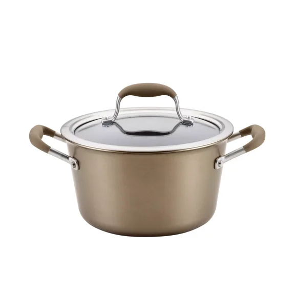 Advanced Home Hard-Anodized Nonstick 4.5-Qt. Tapered Saucepot