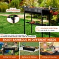 thumbnail image 4 of Ktaxon Portable Steel Charcoal Grill BBQ Grill Foldable Grill w/ Storage Bag Black, 4 of 7