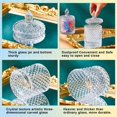 thumbnail image 3 of Set de tarros de cristal para caramelos Aoriher Crystal Home Decor 4 unidades, 3 of 6